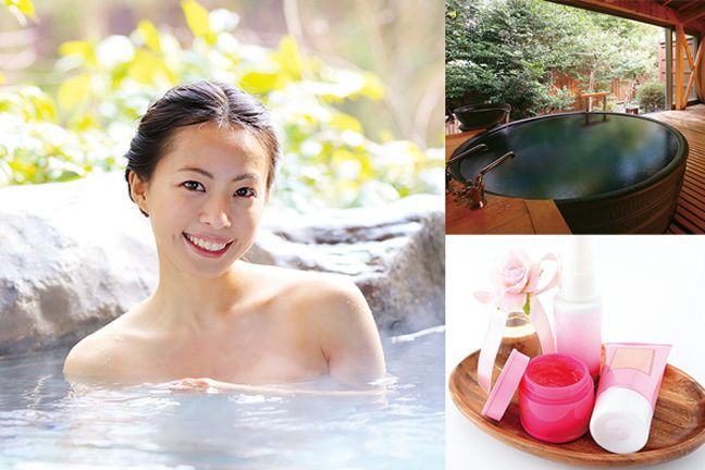 thư giãn trong dòng suối nước nóng thư giãn trong dòng suối nước nóng